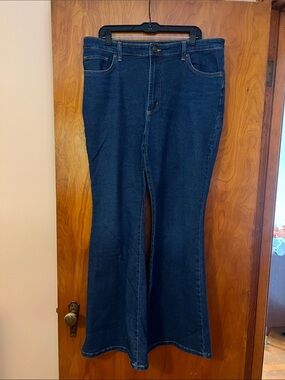 Lee Dark Blue Flare Jeans for Women